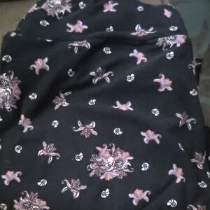 LuLaRoe Black and Pink Patterned Leggings